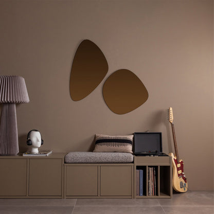 WOOOD Turner storage bench with gray cushion seat and open shelving compartments in natural wood