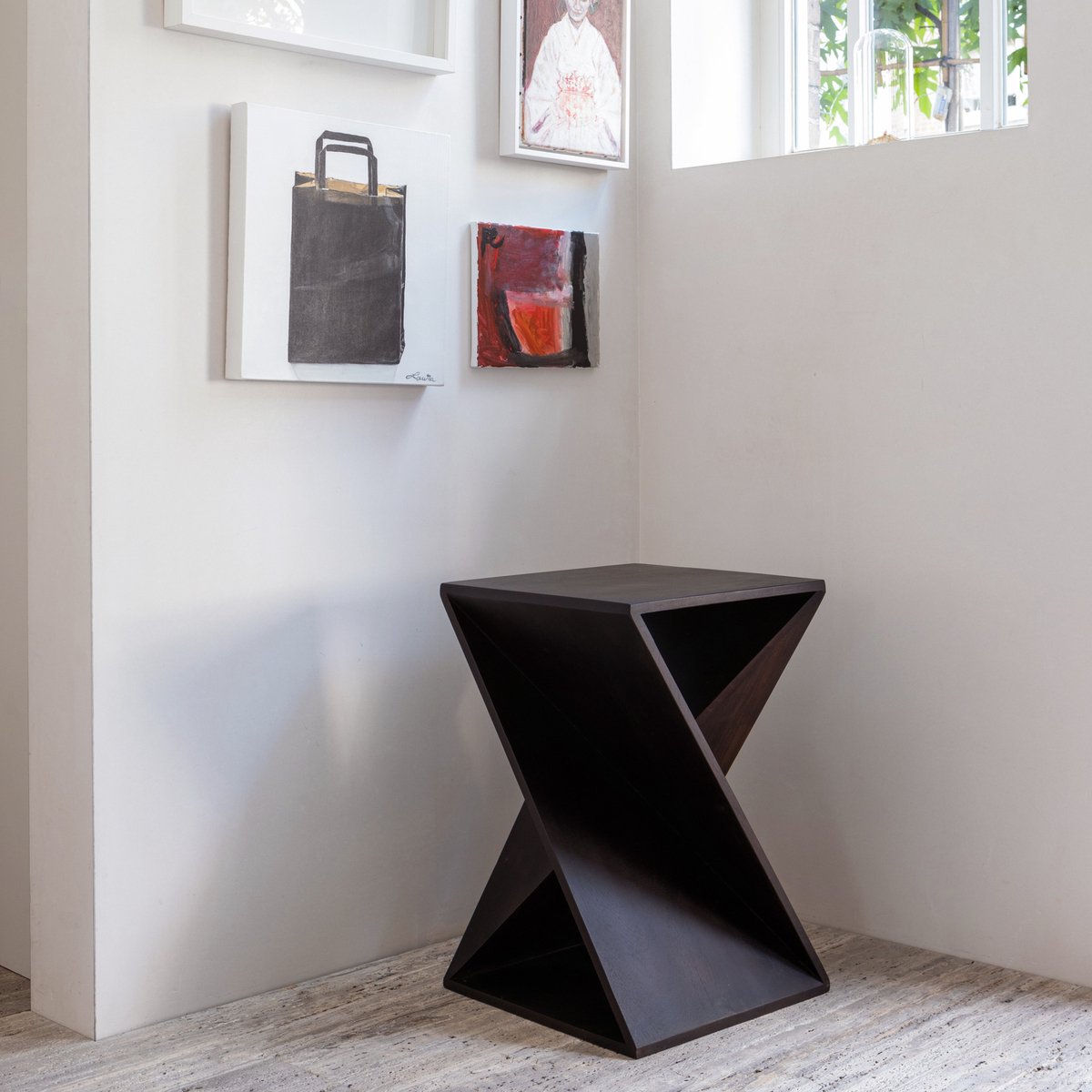 WOOOD bijzettafel Ikem - Acacia - Donkerbruin — nieuw