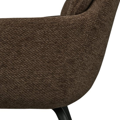 WOOOD Runa Eetkamerstoel Chenille Warm Bruin — Zeer goed