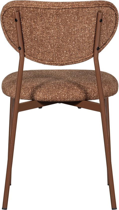 WOOOD Valor Eetkamerstoelen - Geweven Stof - Bruin — nieuw
