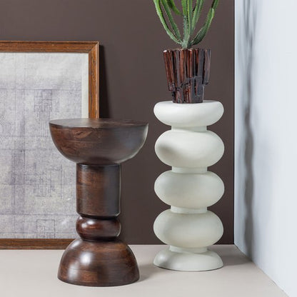 WOOOD Brilo Bijzettafel Metaal Creme 69x29x29 — Zeer goed