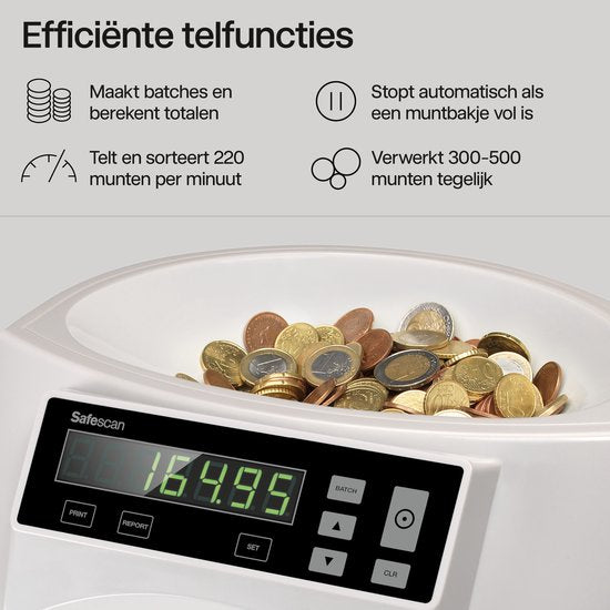 Safescan 1250 munttelmachine — Zeer goed