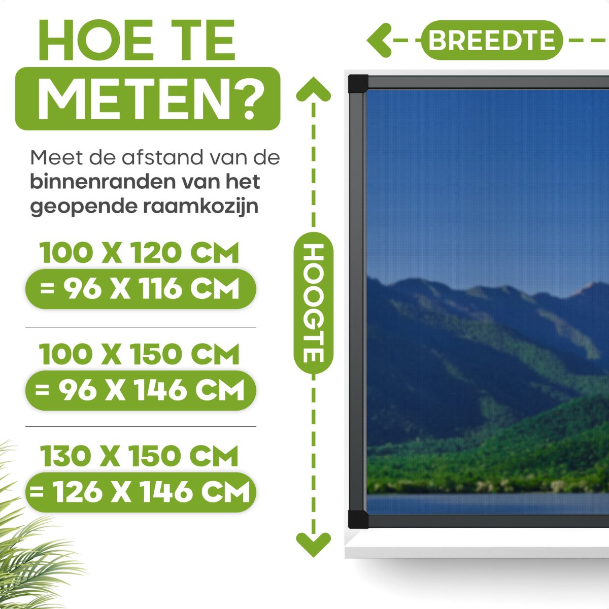 O'DADDY® Raamhor 100x150 cm — zo goed als nieuw
