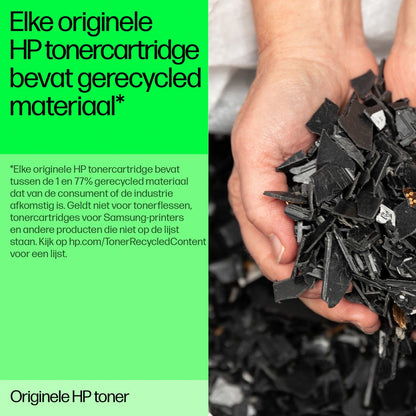 HP 59A original LaserJet toner cartridge with recycled material components