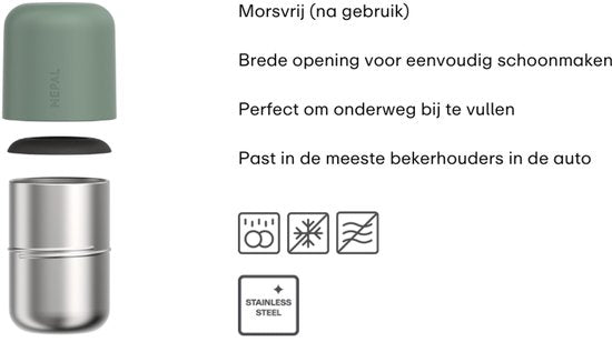 Mepal Koffiebeker to go Ellipse — zo goed als nieuw
