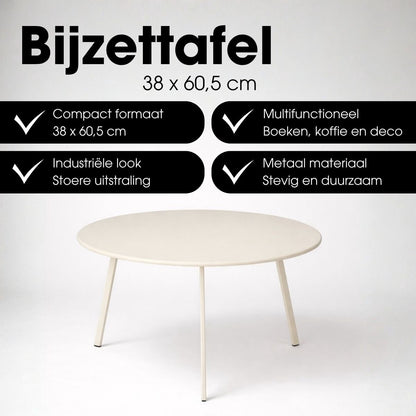Mica Decorations Seatle Bijzettafel Rond — nieuw