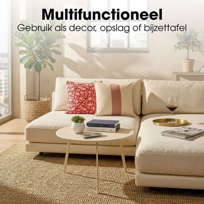 Mica Decorations Seatle Bijzettafel Rond — nieuw