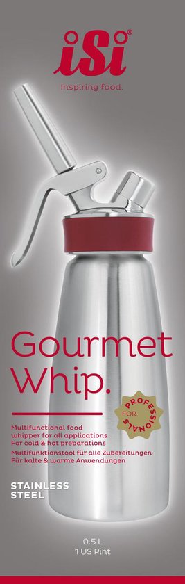 iSi Gourmet Whip Plus rvs - 0.5 Ltr — gebruikt