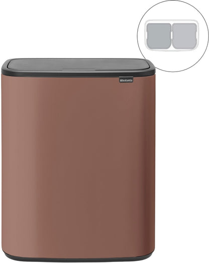 Brabantia Bo Touch Bin Prullenbak 2 x 30L — nieuw