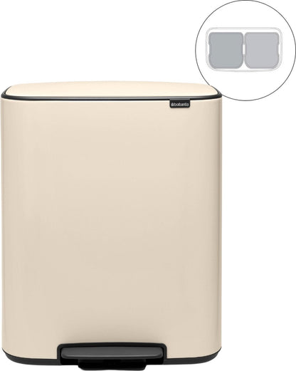 Brabantia Bo Prullenbak - 2 x 30 liter — Nieuw maar beschadigd