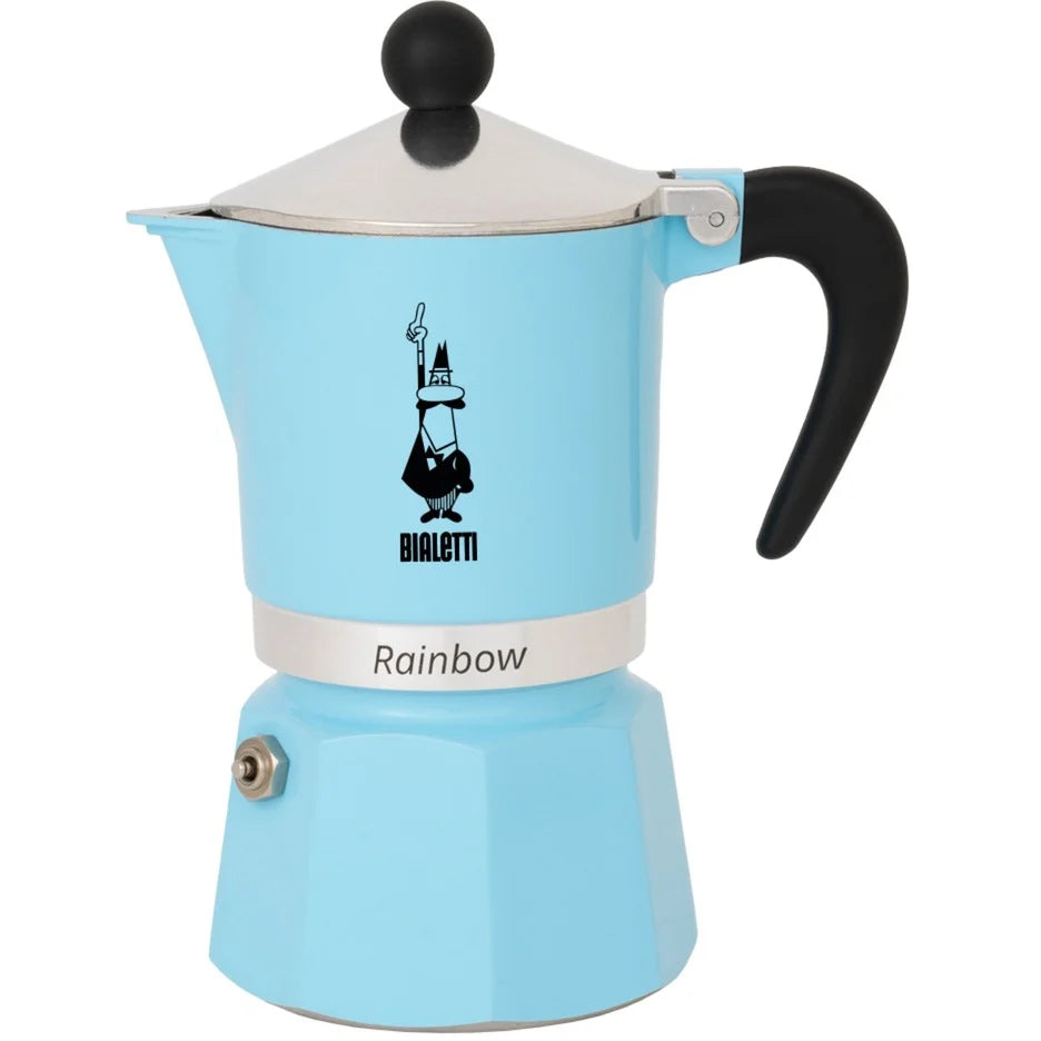 Bialetti Rainbow Azzurro 6 Kops Espressopot — nieuw
