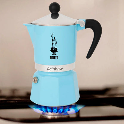 Bialetti Rainbow Azzurro 6 Kops Espressopot — nieuw