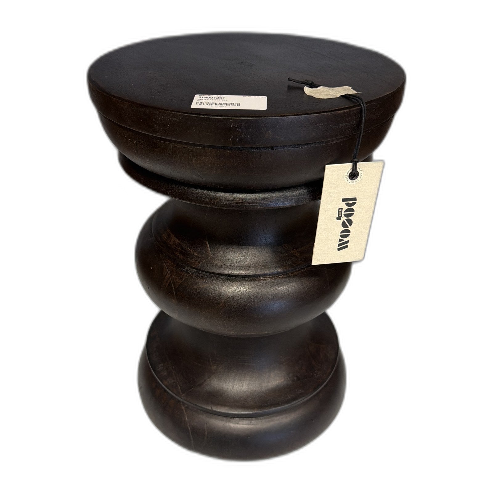 WOOOD Jonah Bijzettafel Donkerbruin | Second-Buy Outlet