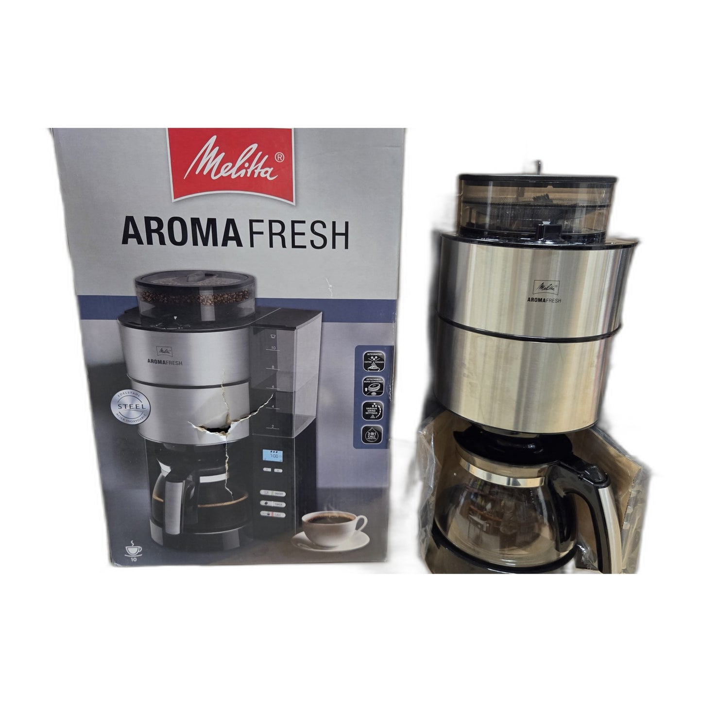 Melitta AromaFresh Grind & Brew — gebruikt