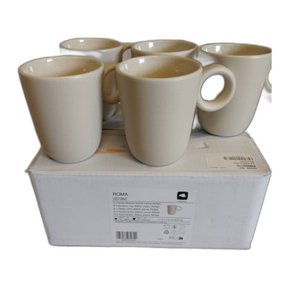 Leonardo Roma beker 400ml creme - set/6 — gebruikt