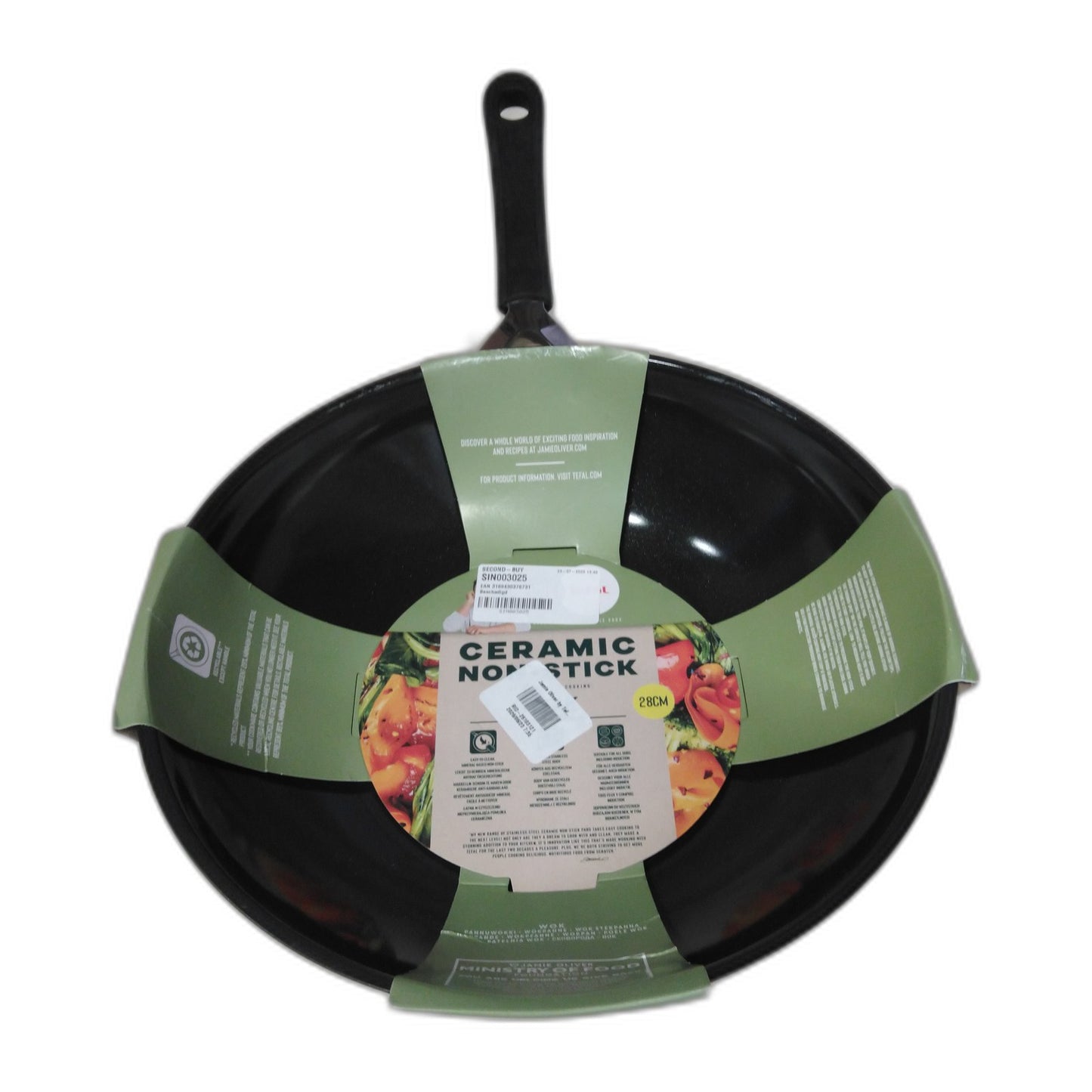 Jamie Oliver by Tefal Easy Cook Ceramic Wokpan 28 — gebruikt