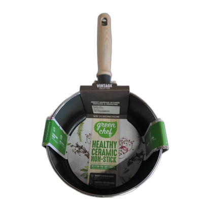 GreenChef Vintage Steelpan 18cm keramisch — gebruikt