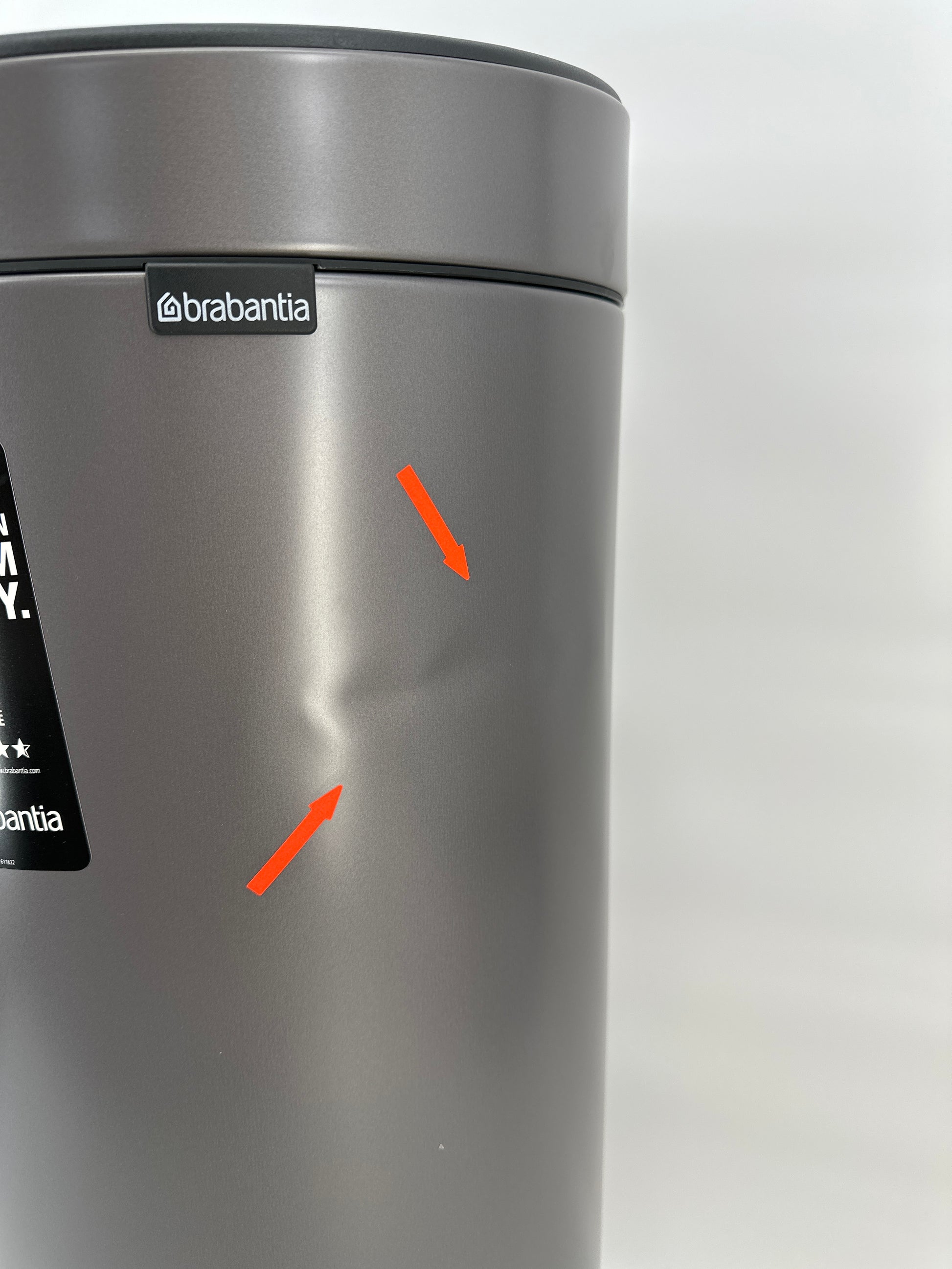 Brabantia Touch Bin Prullenbak 30L — gebruikt