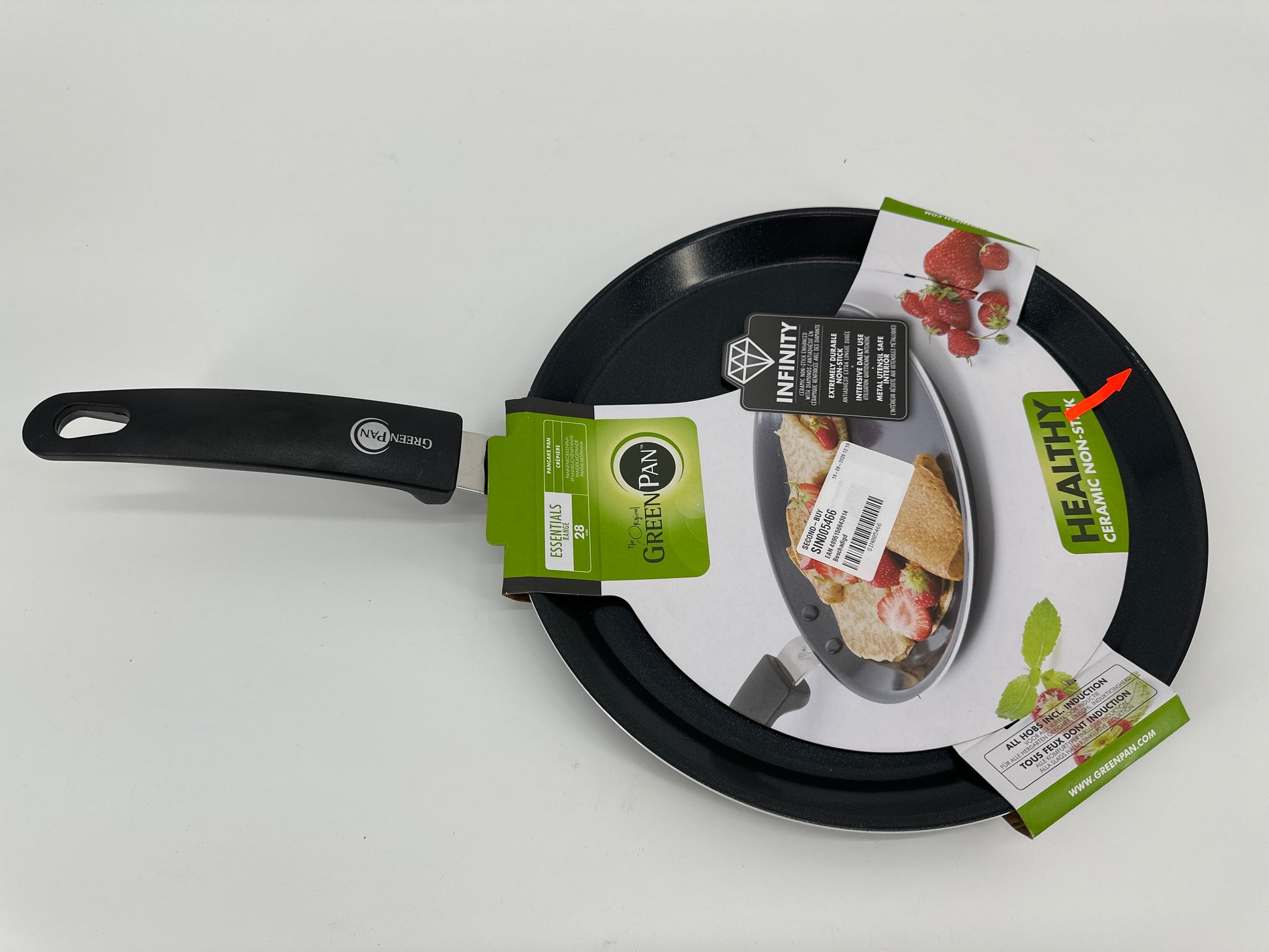 GreenChef Essentials Pannenkoekenpan 28 cm — gebruikt