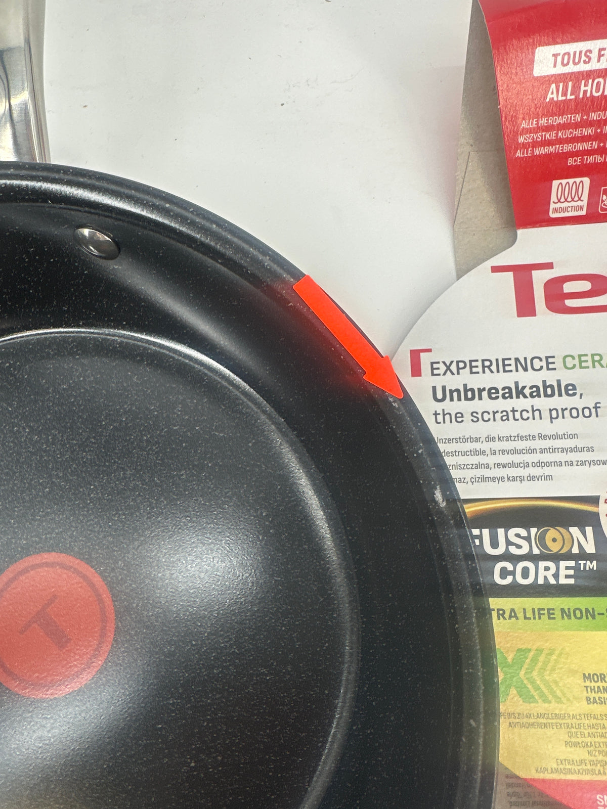 Tefal Experience Ceram keramische koekenpan 24 cm — gebruikt
