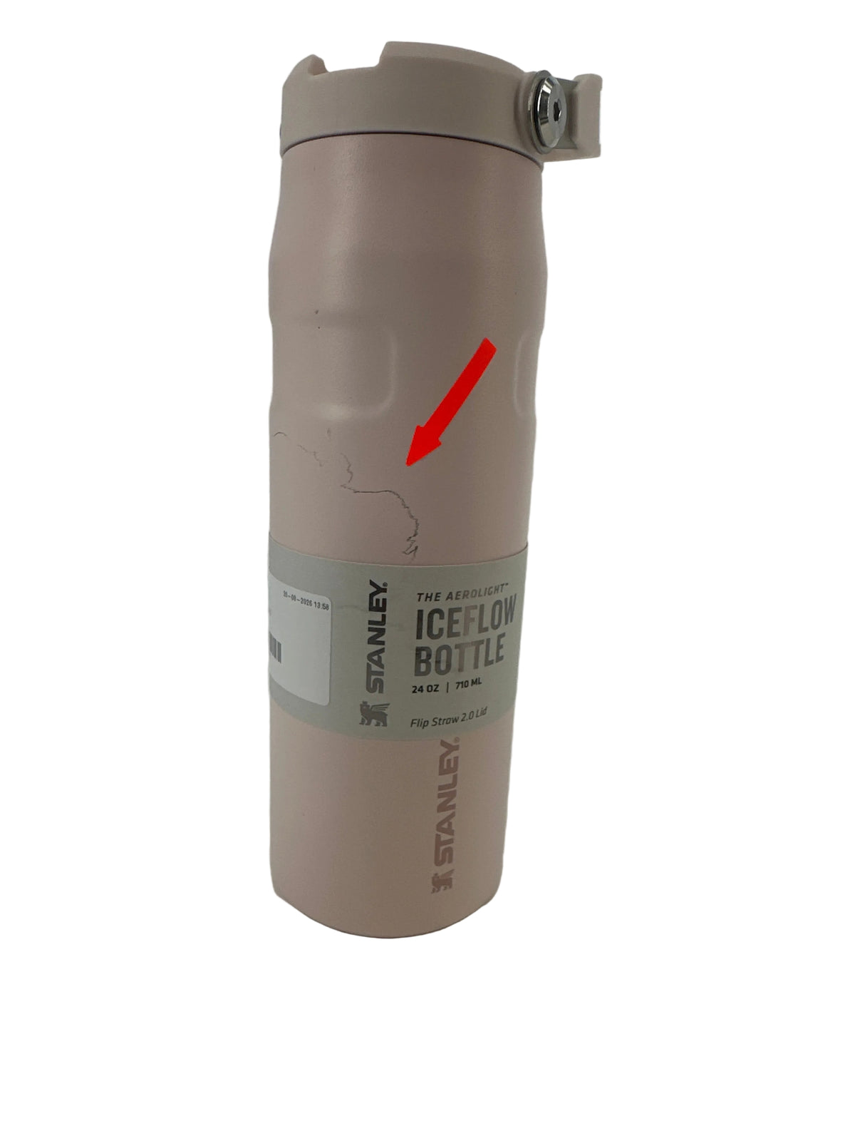 The IceFlow™ Bottle Flip Straw 2.0 - Ros — zo goed als nieuw