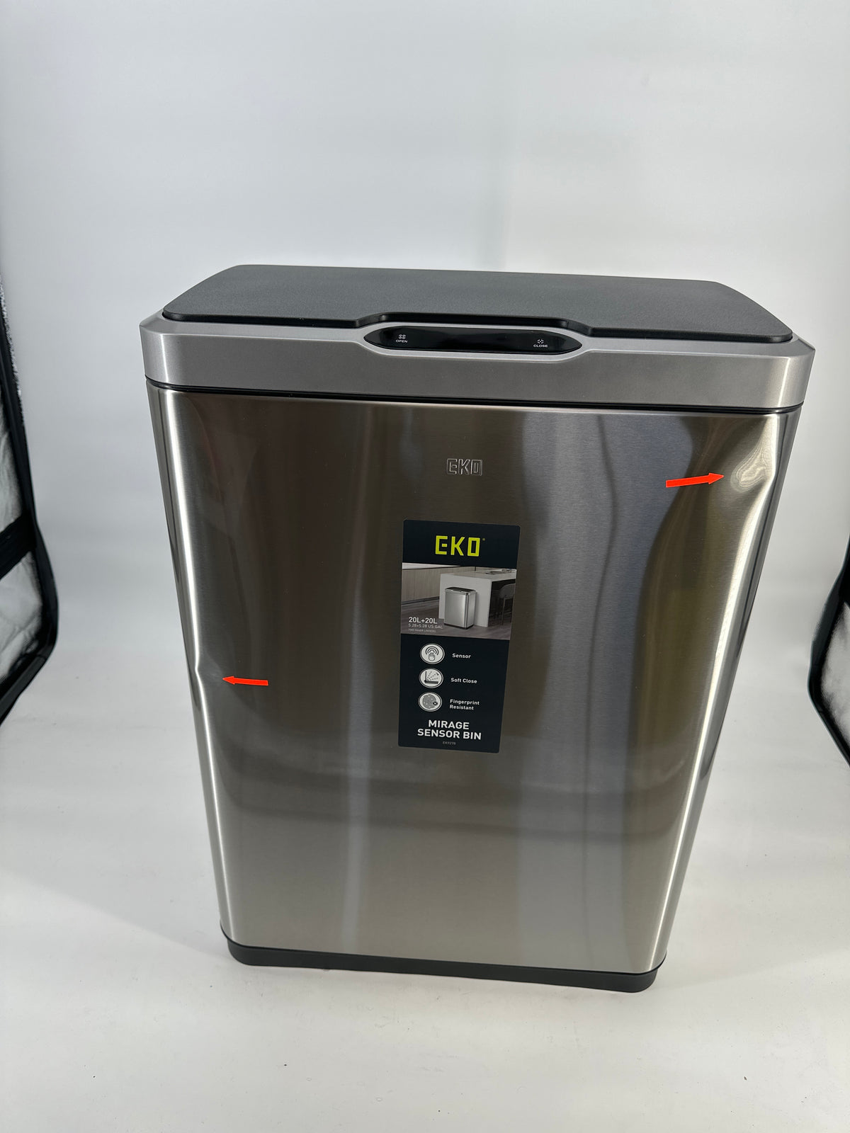 EKO Mirage recycler Sensor Bin 20+20 liter — nieuw