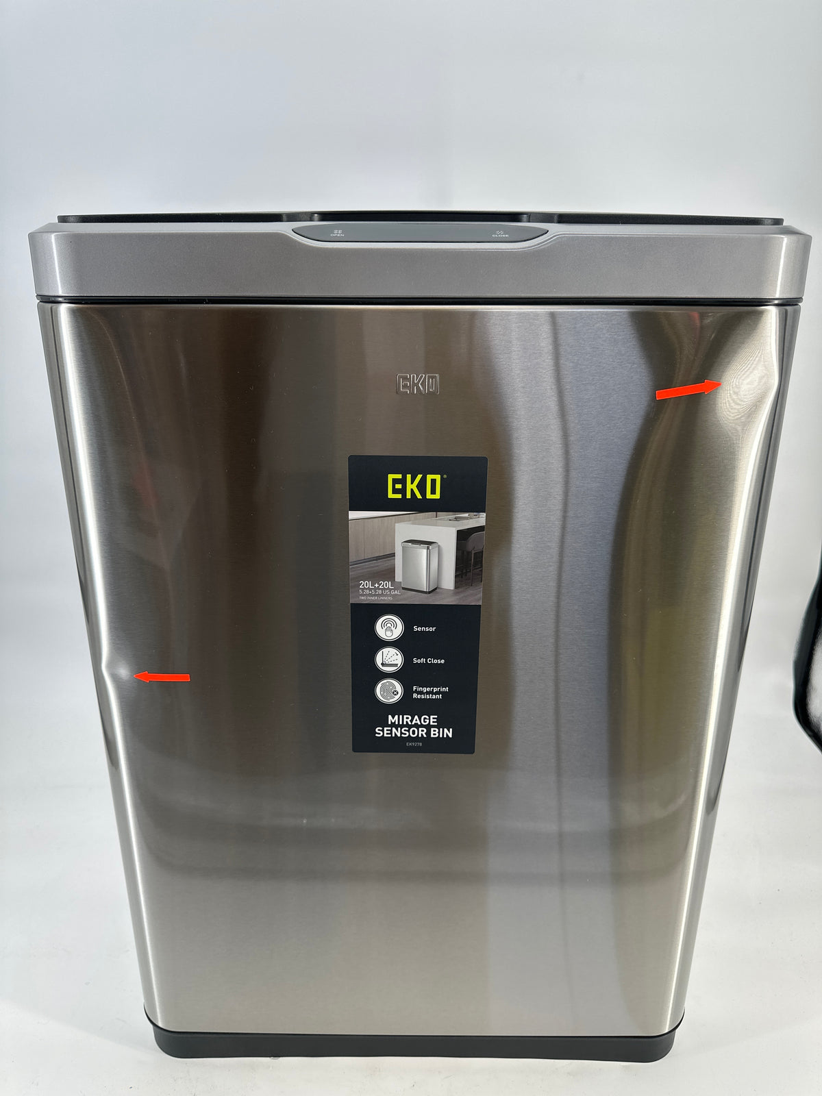 EKO Mirage recycler Sensor Bin 20+20 liter — nieuw