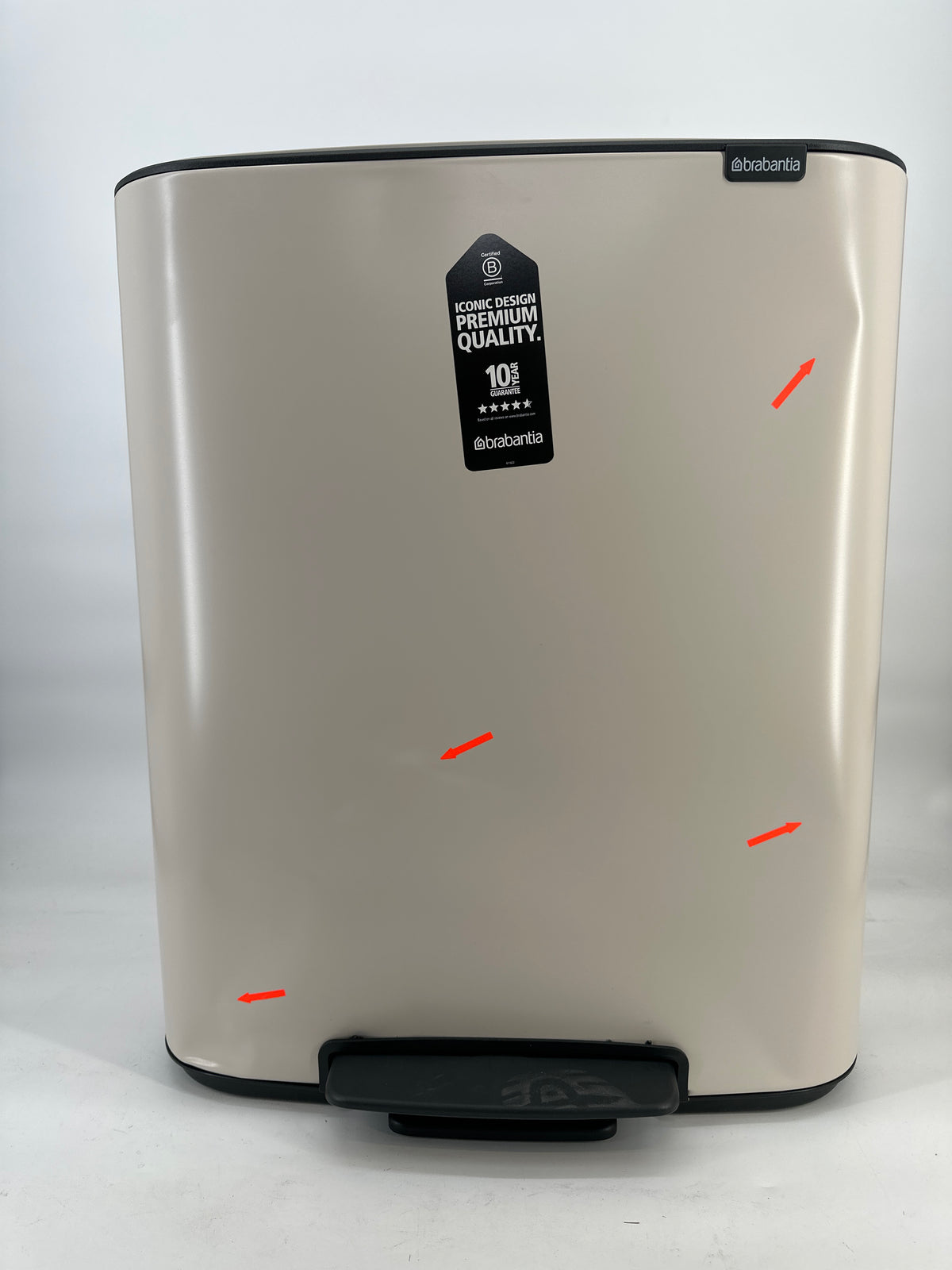 Brabantia Bo Prullenbak - 60 liter - Soft Beige — nieuw