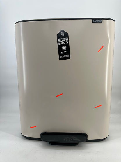 Brabantia Bo Prullenbak - 60 liter - Soft Beige — nieuw