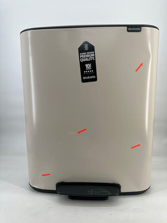 Brabantia Bo Prullenbak - 60 liter - Soft Beige — nieuw
