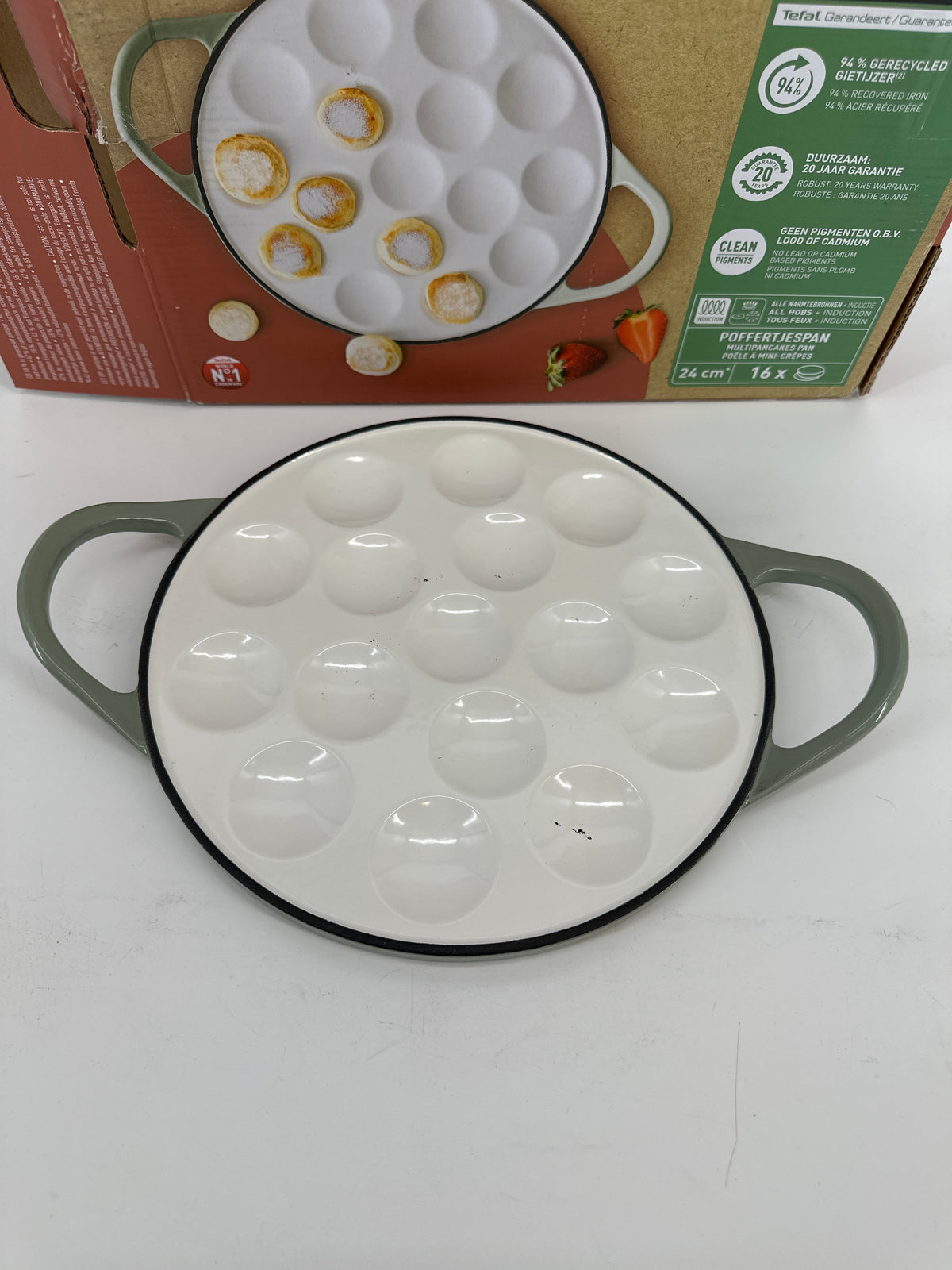 Tefal LOV Poffertjespan Ø24 cm — zo goed als nieuw