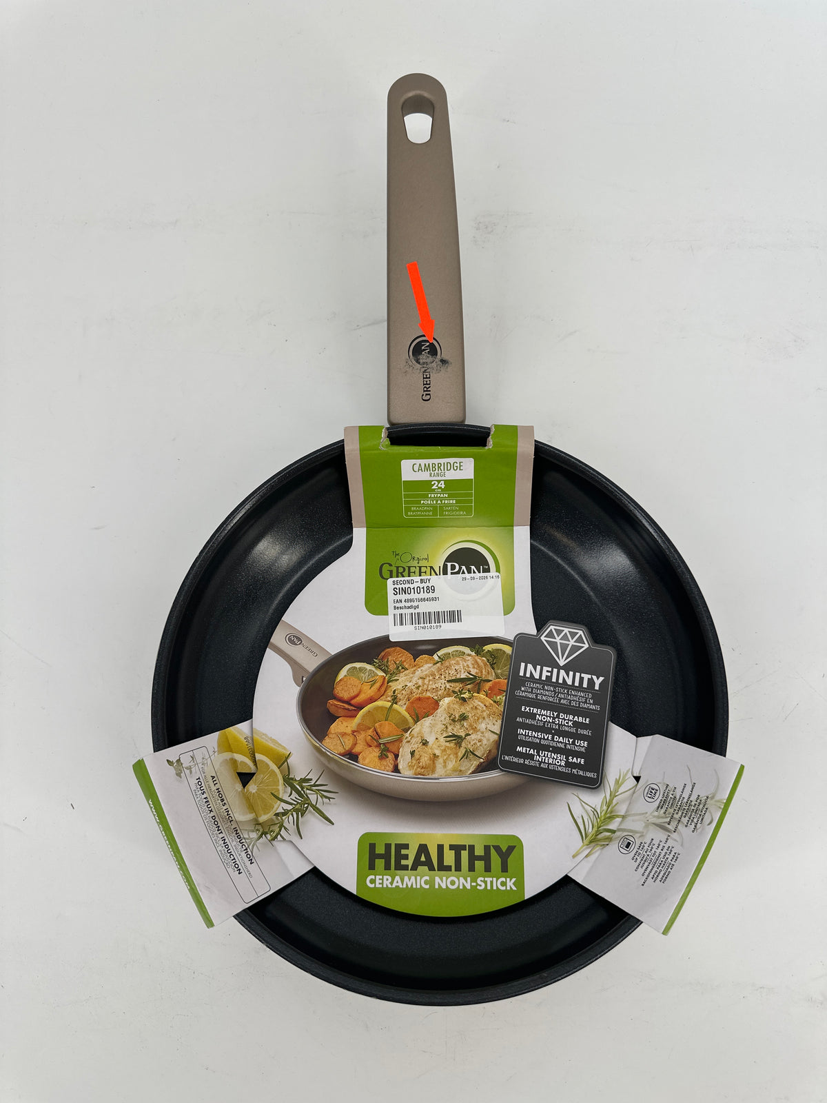 GreenPan Cambridge Koekenpan 24cm — nieuw