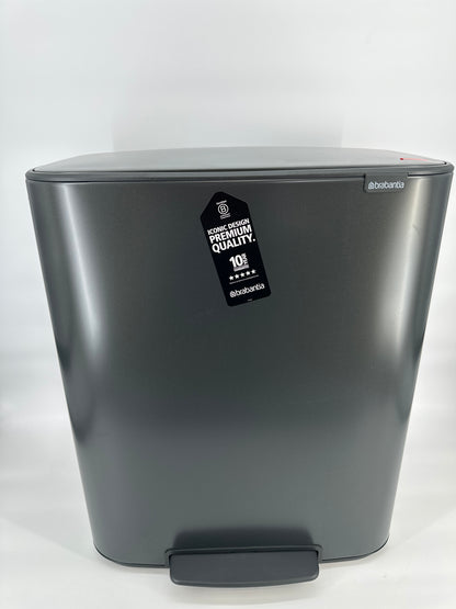 Brabantia Bo Prullenbak 2 x 30 liter — nieuw