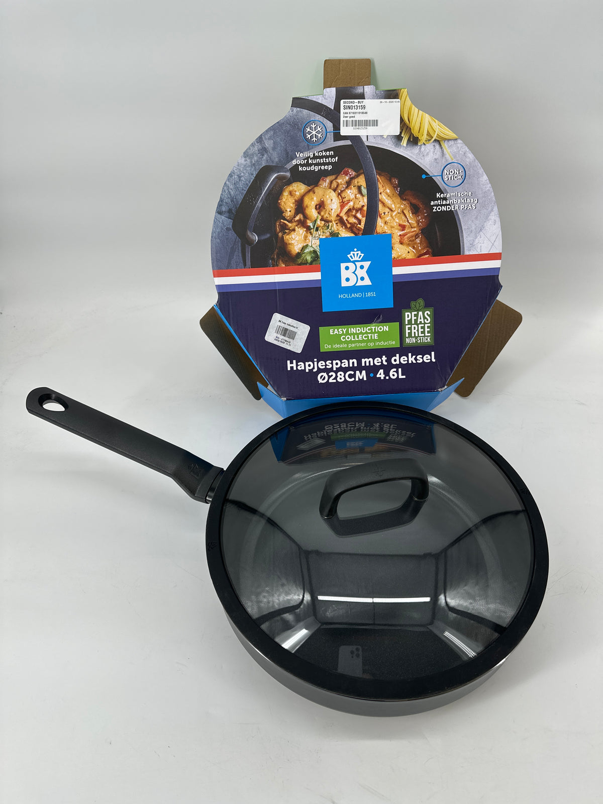 BK Easy Induction Hapjespan 28cm — zo goed als nieuw