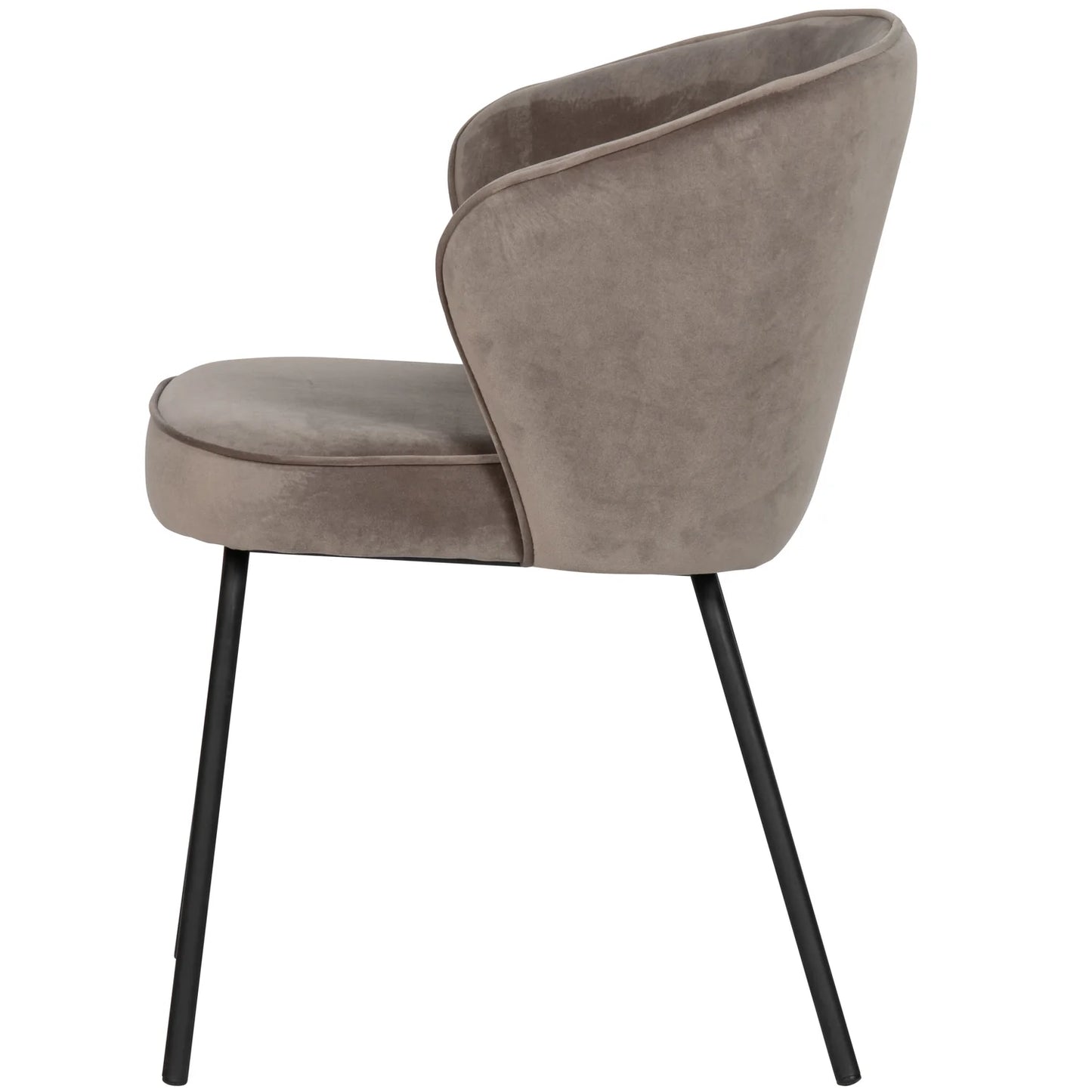 WOOOD Admit eetkamerstoel velvet khaki