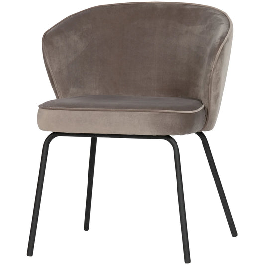 WOOOD Admit eetkamerstoel velvet khaki