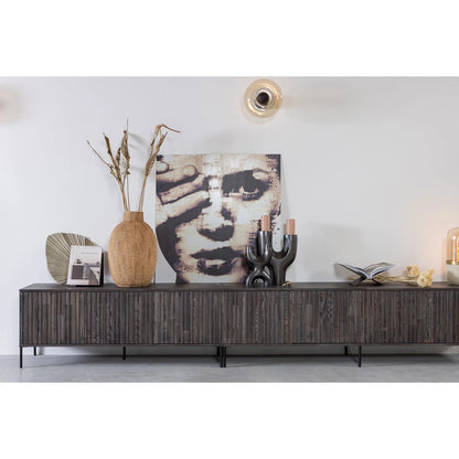 WOOOD Brook Boekenstandaard/Boekenhouder - Metaal - Zwart - 12x29x17