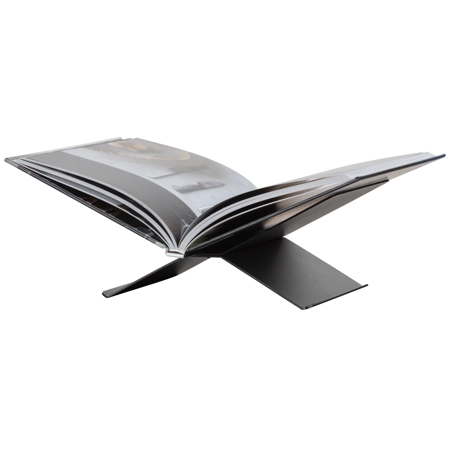 WOOOD Brook Boekenstandaard/Boekenhouder - Metaal - Zwart - 12x29x17