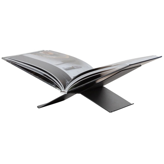 WOOOD Brook Boekenstandaard/Boekenhouder - Metaal - Zwart - 12x29x17