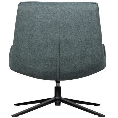 WOOOD Maudi draaifauteuil blauwe steen