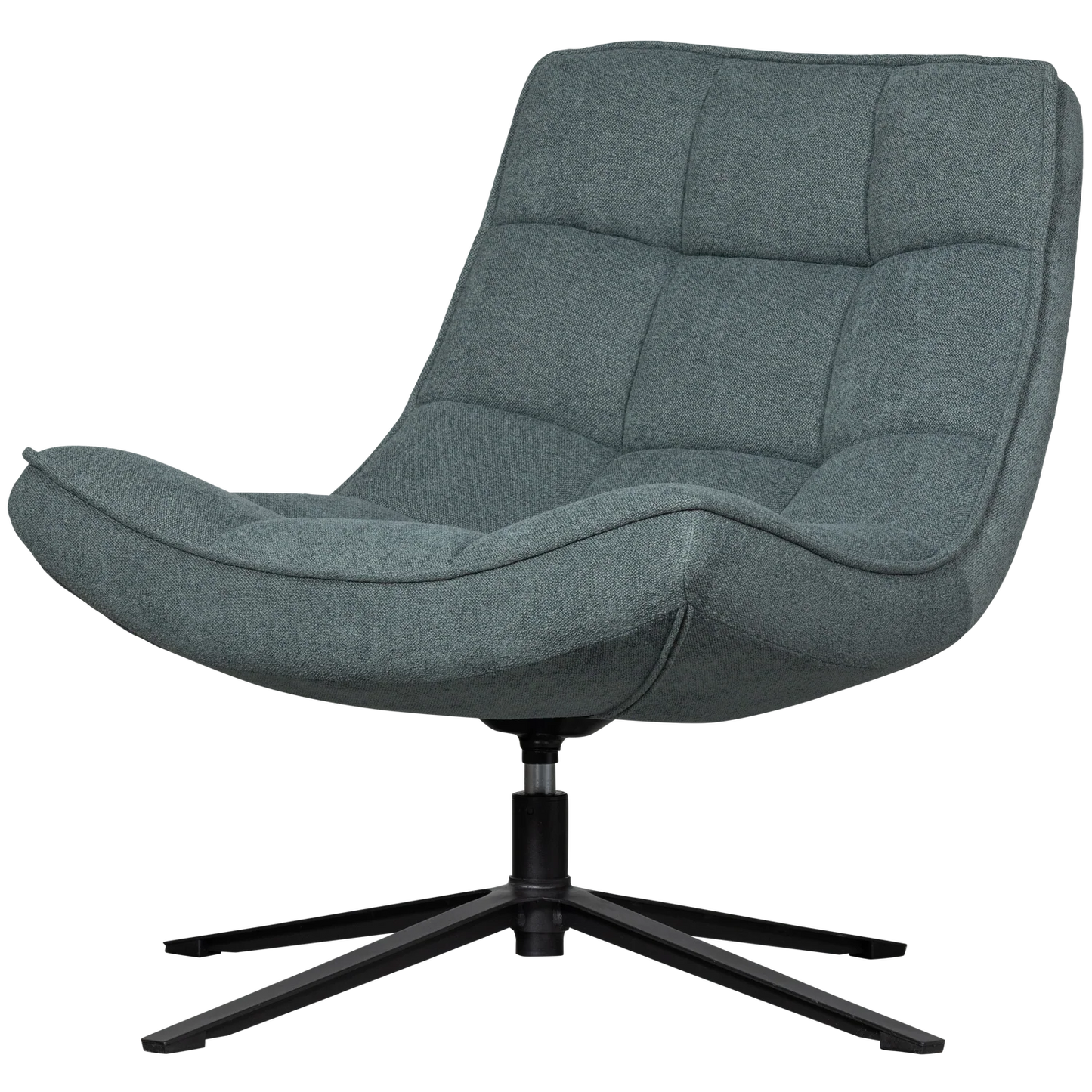 WOOOD Maudi draaifauteuil blauwe steen