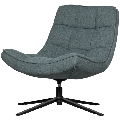 WOOOD Maudi draaifauteuil blauwe steen