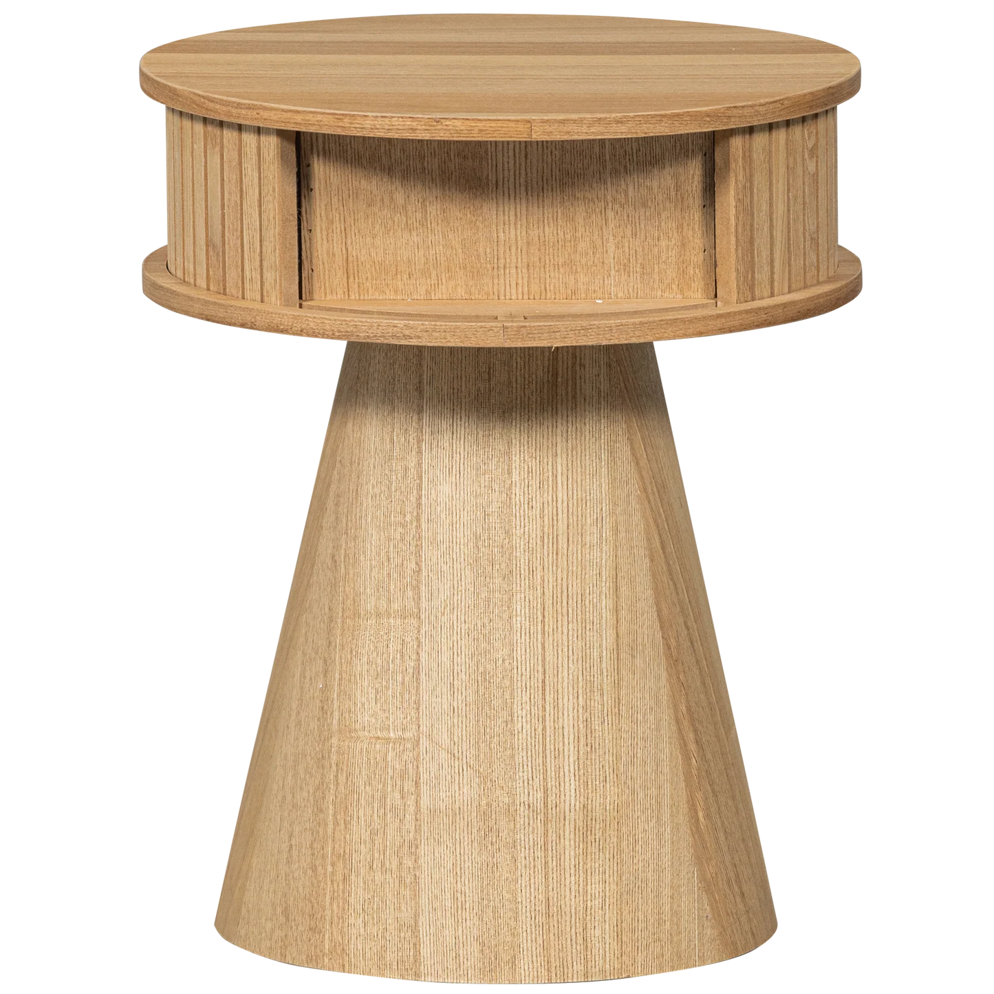 WOOOD Essentials  Karri nachtkastje rond hout naturel