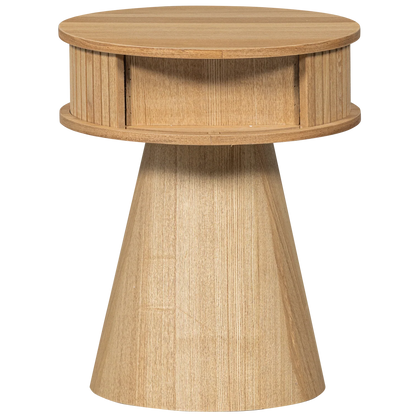 WOOOD Essentials  Karri nachtkastje rond hout naturel