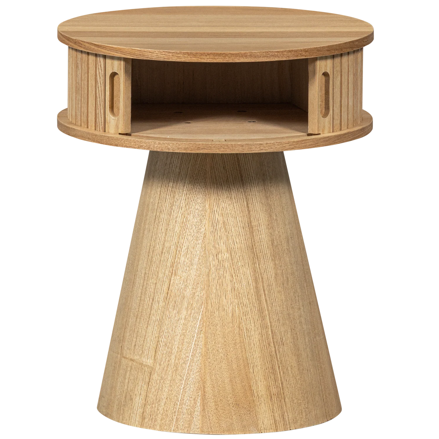 WOOOD Essentials  Karri nachtkastje rond hout naturel