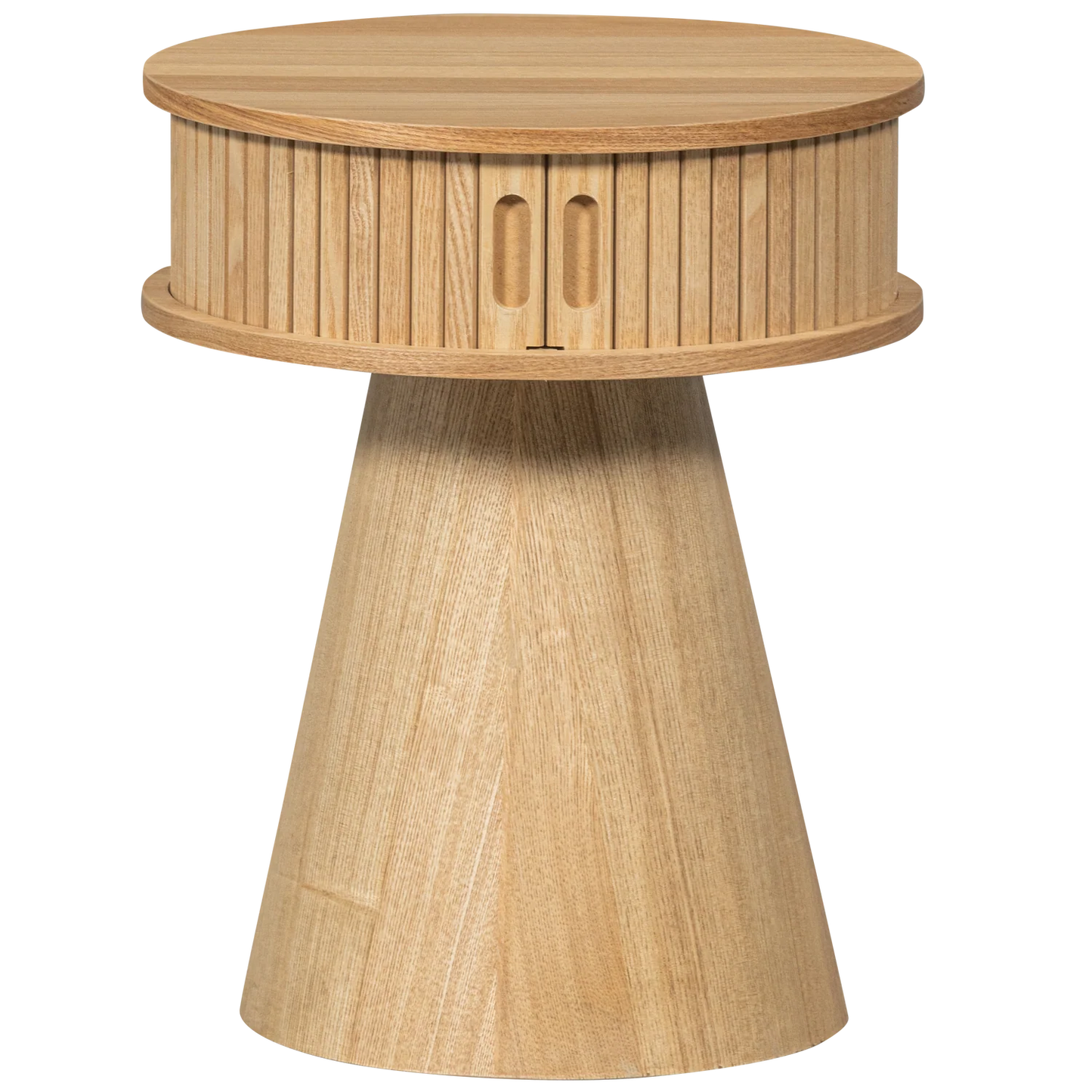 WOOOD Essentials  Karri nachtkastje rond hout naturel