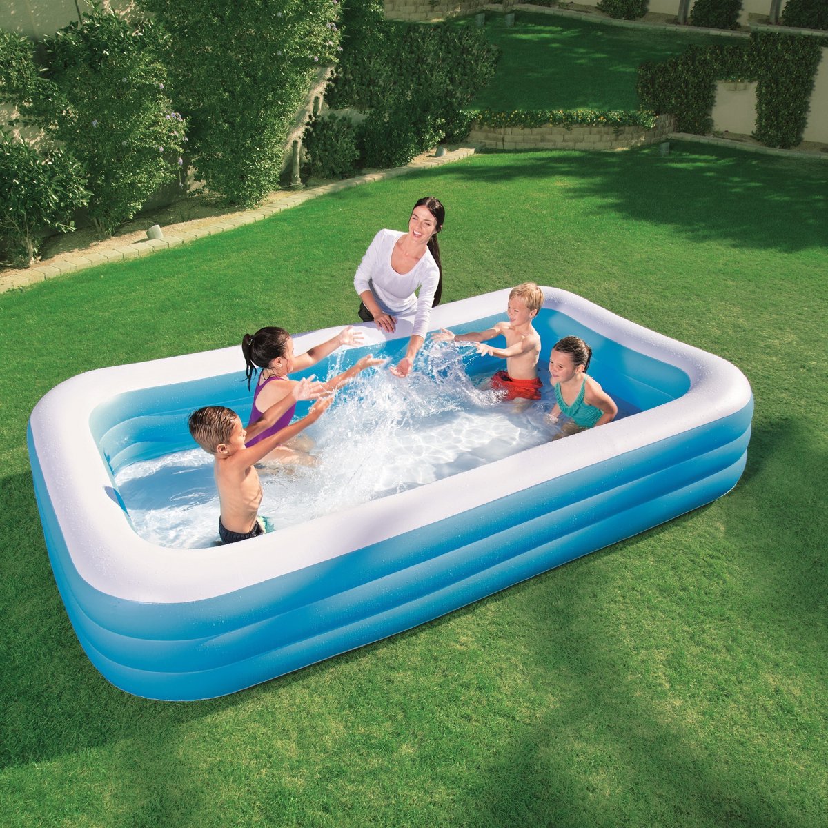 Bestway Deluxe Opblaasbaar Familiezwembad - 305 x 183 x 56 cm - 54009