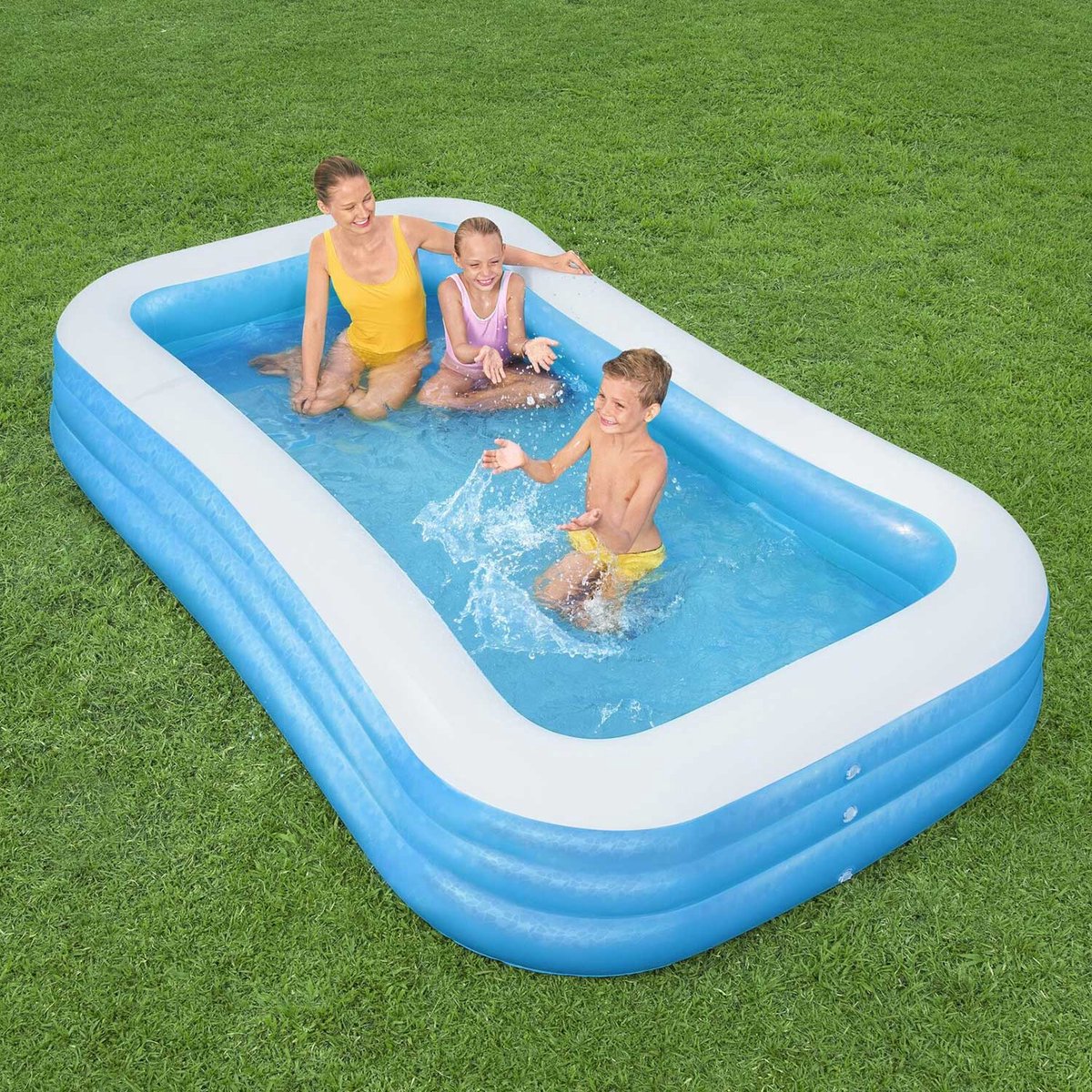 Bestway Deluxe Opblaasbaar Familiezwembad - 305 x 183 x 56 cm - 54009