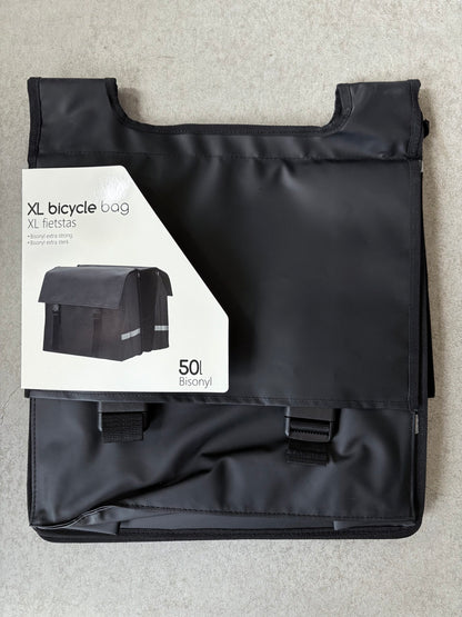 Bicycle bag 50L bisonyl waterfall black — Zeer goed