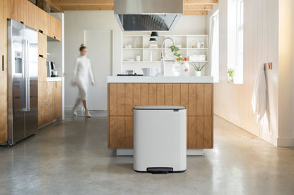 Brabantia Bo Prullenbak - 60 liter - White — Nieuw maar beschadigd